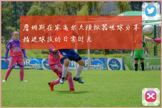 詹姆斯在家高尔夫模拟器练球分享精进球技的日常时光